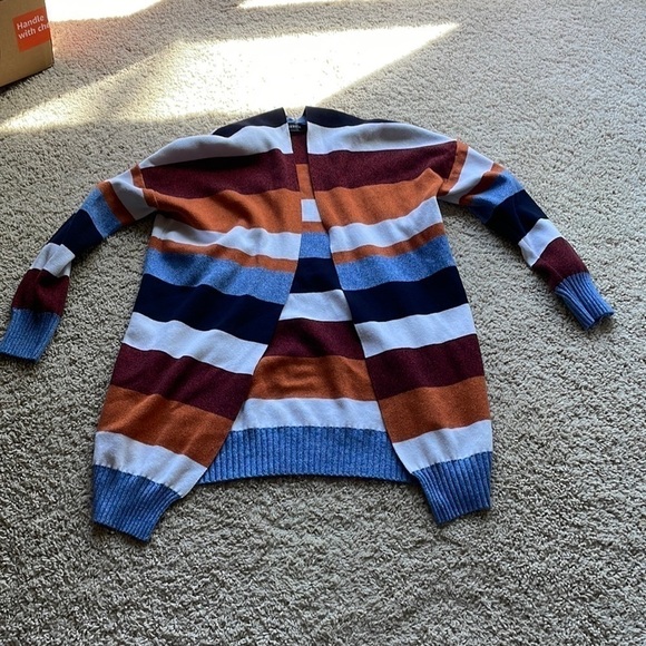 Zesica open front striped cardigan size M - Picture 2 of 8